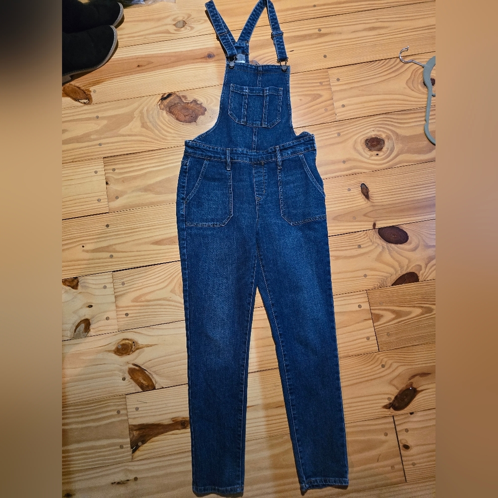 Dark Blue Denim Overalls